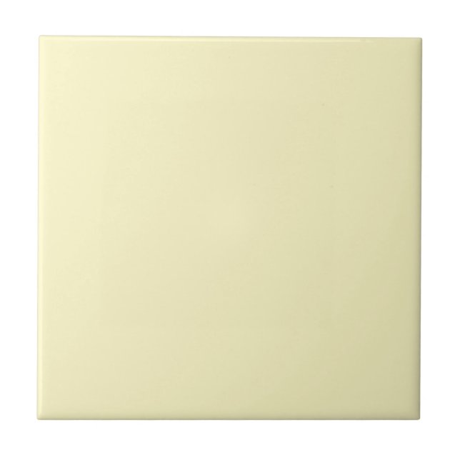 Lemon Chiffon Solid Colour Tile (Front)