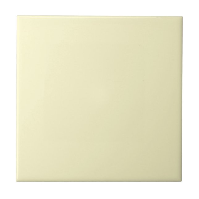 Lemon Chiffon Solid Colour Tile (Front)