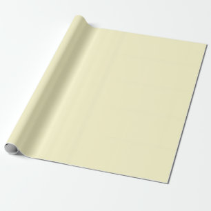 Lemon Chiffon Solid Colour Wrapping Paper