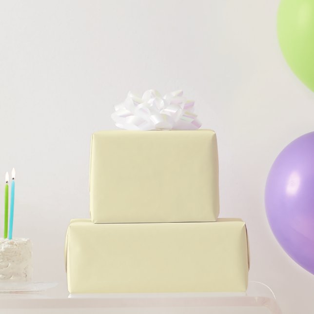 Lemon Chiffon Wrapping Paper (Party Gifts)