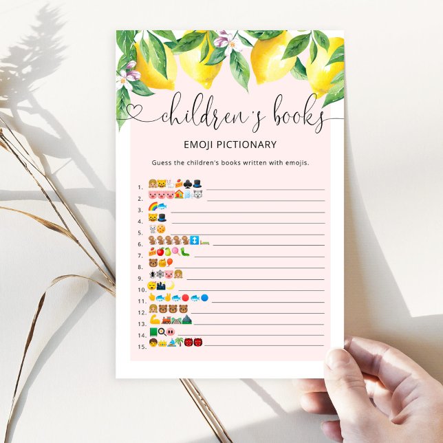 Lemon childrens books emoji pictionary game (Creator Uploaded)