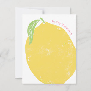 Lemon Children's Stationery Note Card