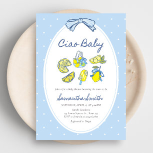 Lemon Ciao Baby Baby Shower Invitation