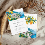 Lemon Citrus Amalfi Coast Italian Wedding Invitation<br><div class="desc">Lemon Citrus Amalfi Coast Italian Wedding Invitation</div>
