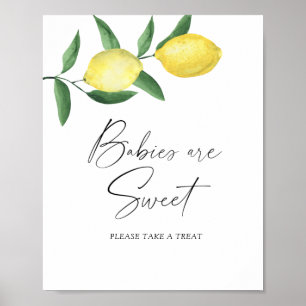 Lemon citrus - babies are sweet poster