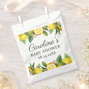 Lemon Citrus Baby Shower Favour Bags