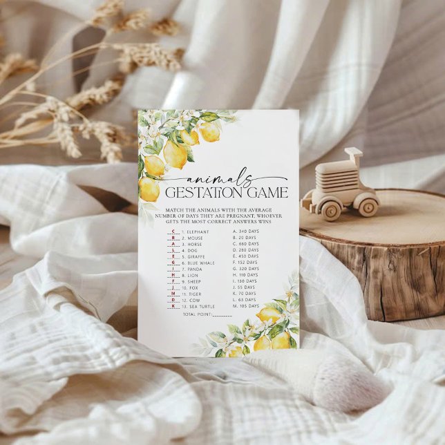 Lemon Citrus Baby Shower Gestation Baby Shower (Creator Uploaded)