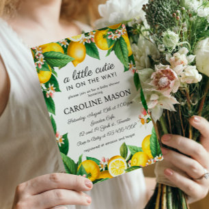 Lemon Citrus Baby Shower Invitation