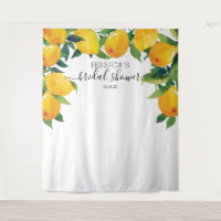 Lemon Citrus Bridal Main Squeeze Welcome Sign