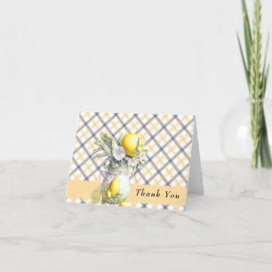 Lemon   Citrus Bridal Shower Thank You Card