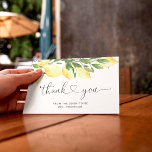 Lemon Citrus Bridal Shower Thank You Card<br><div class="desc">Lemon Citrus Bridal Shower Thank You Card. For more advanced customisation of this design,  simply select the "Customise It" button above! Matching items available. Thank you!</div>