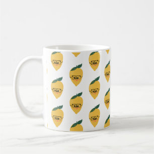 Lemon Citrus Cartoon Pattern  Coffee Mug