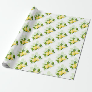 Lemon Citrus Fruit Botanical Wrapping Paper