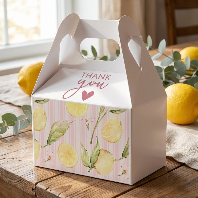 Lemon Citrus Graduation Favour Box (Creator Uploaded)