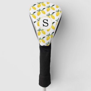 Lemon Citrus Monogram  Golf Head Cover