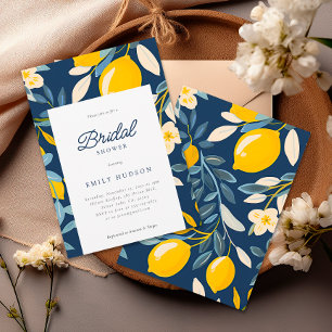 Lemon Citrus Positano Bridal Shower Invitation