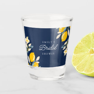 Lemon Citrus Positano Bridal Shower Shot Glass
