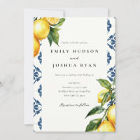 Lemon Citrus Positano Italian Wedding