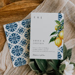 Lemon Citrus Positano Italian Wedding Invitation<br><div class="desc">Lemon Citrus Positano Italian Wedding Invitation</div>