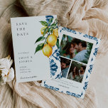Lemon Citrus Positano Italian Wedding Save The Date<br><div class="desc">Lemon Citrus Positano Italian Wedding Save the Date</div>