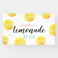 Lemon Citrus Slice Pattern Lemonade Stand Kids