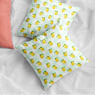 Lemon Citrus Summer Birthday Cushion