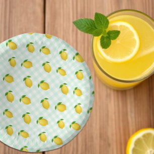 Lemon Citrus Summer Birthday Paper Plate