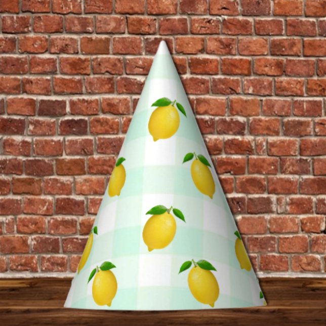 Lemon Citrus Summer Birthday Party Hat (Creator Uploaded)