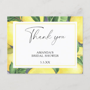 Lemon Citrus - Wedding Thank You Card