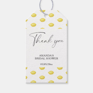 Lemon Citrus - Wedding Thank You Gift Tags