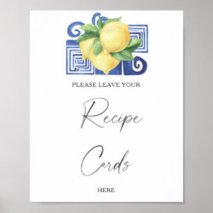 Lemon Citrus - Your recipe card here Poster