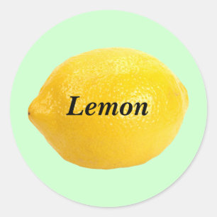 Lemon Classic Round Sticker