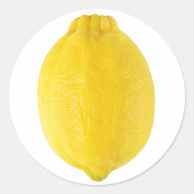 Lemon Classic Round Sticker (Front)