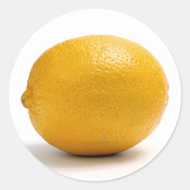 Lemon Classic Round Sticker (Front)
