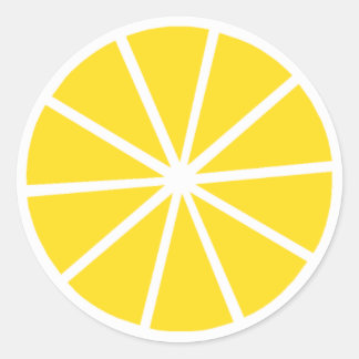 Lemon Classic Round Sticker