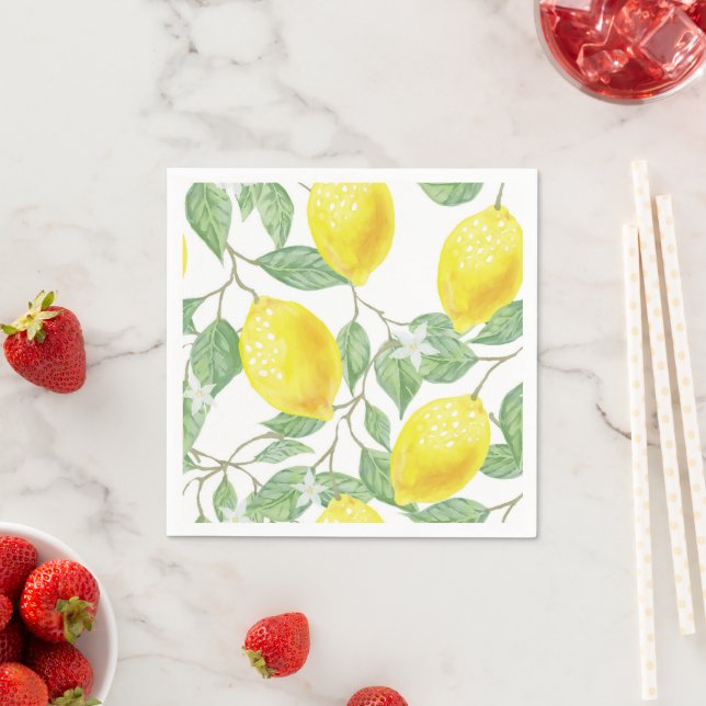 Lemon Cocktail Party  Napkin (Insitu)