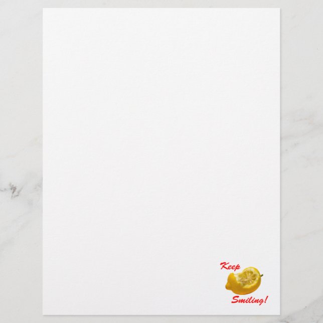 Lemon composition Keep Smiling! (Front)