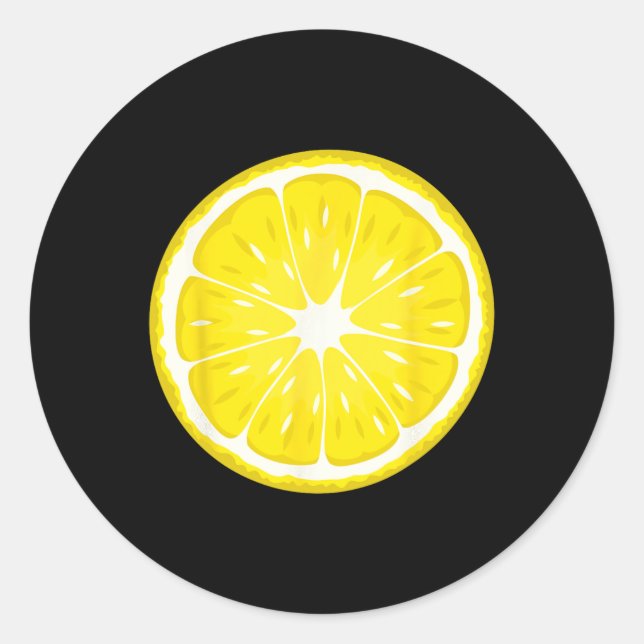 Lemon Costume Fruit Halloween Costume  Classic Round Sticker (Front)