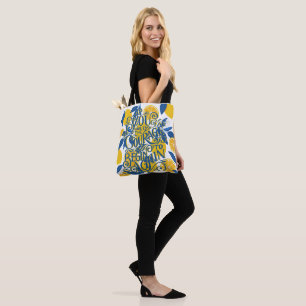 Lemon Courage Quote Tote Bag