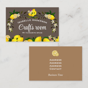 Lemon Craft Brown Business Card