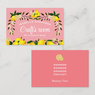 Lemon Craft Peach Business Card