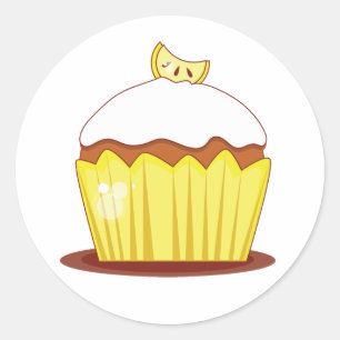 Lemon Cupcake Coordinating Envelope Seals