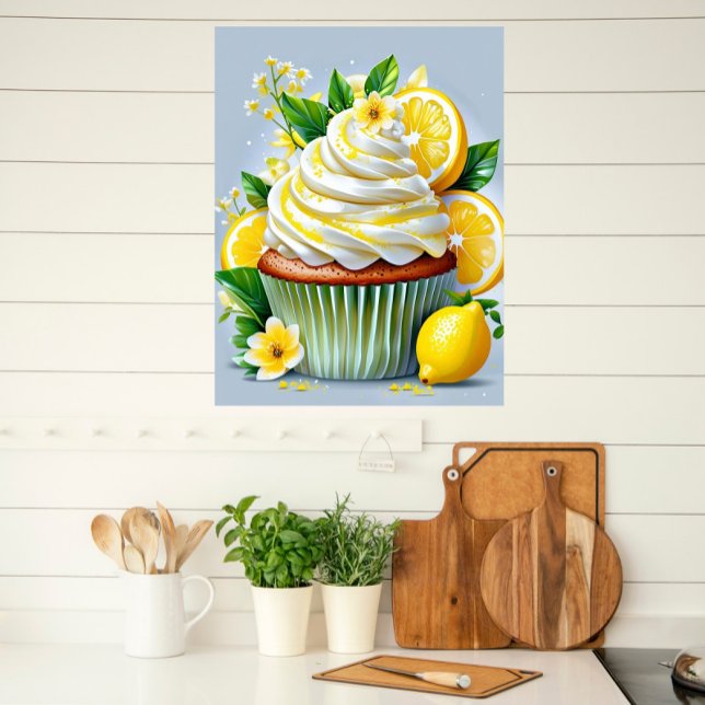 Lemon Cupcake Kitchen & Bakery Wall Art (Creator Uploaded)