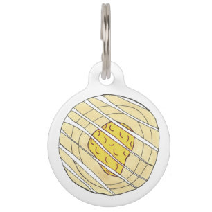Lemon Danish Breakfast Viennoiserie Sweet Pastry Pet Tag