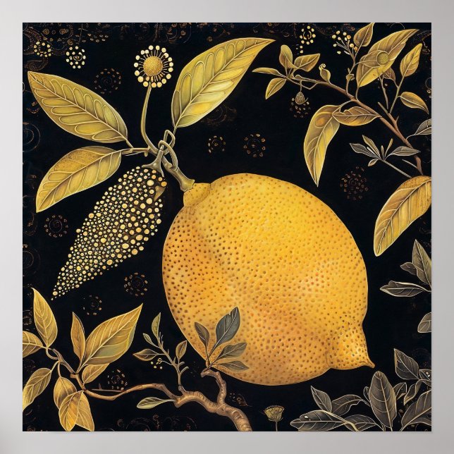 Lemon Decorative Painting Art Print (Front)