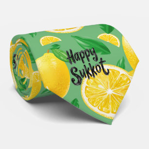 Lemon Delight Sukkot Tie