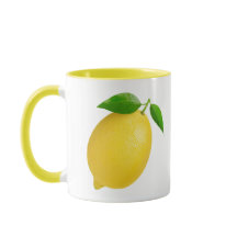 Lemon 🍋 Designed Yellow Combo Mug