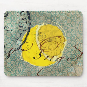 Lemon Digital Art Mouse Mat