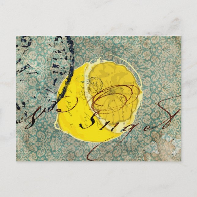 Lemon Digital Art Postcard (Front)