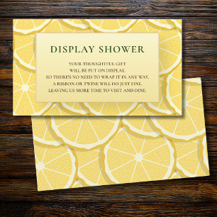 Lemon Display Shower Bridal Shower Insert